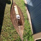 Suspension / large wicker basket