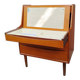 Teak secretary by A. Vodder (attributed), mirror, Denmark 1960s