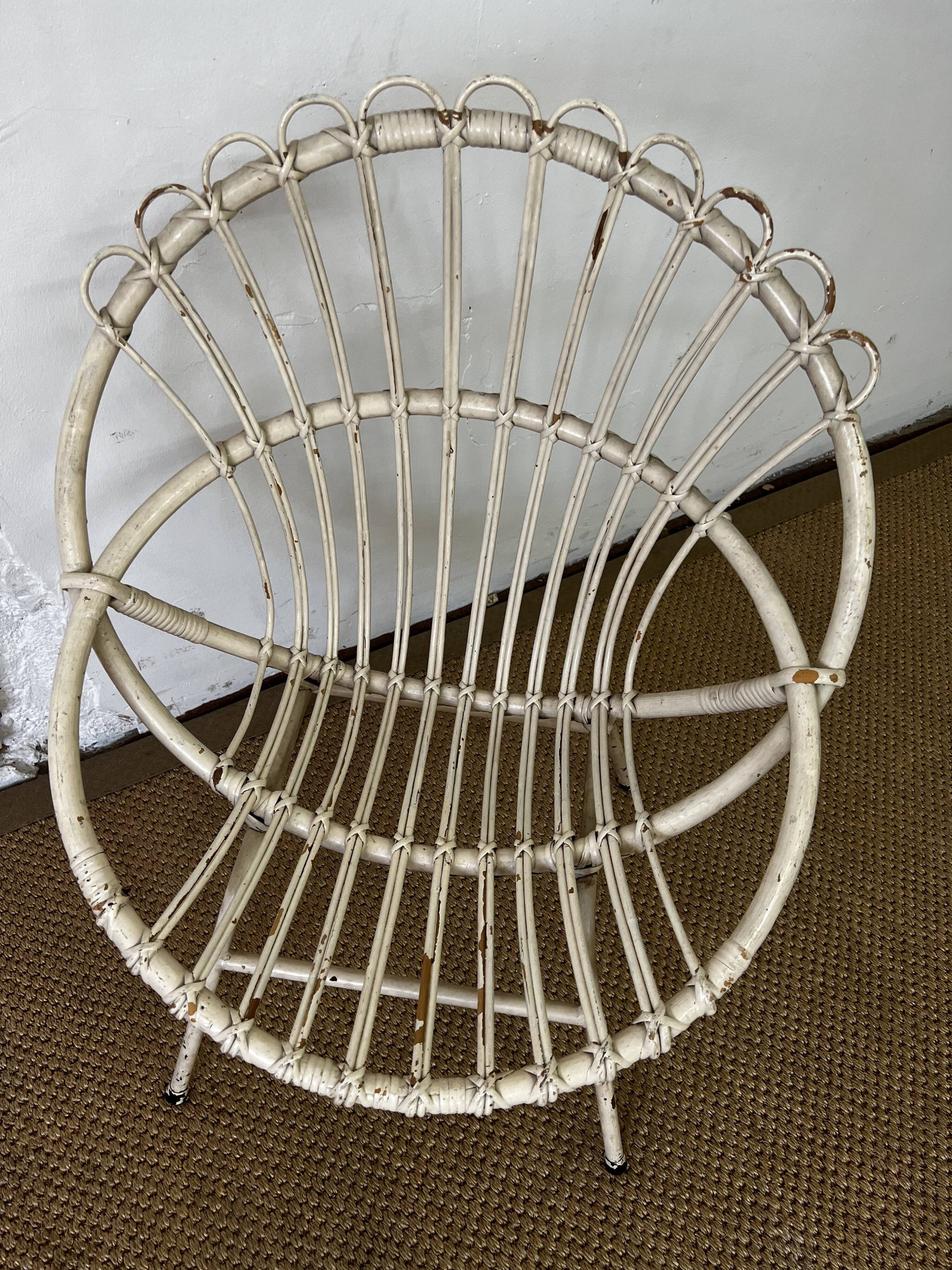 Rattan armchair child