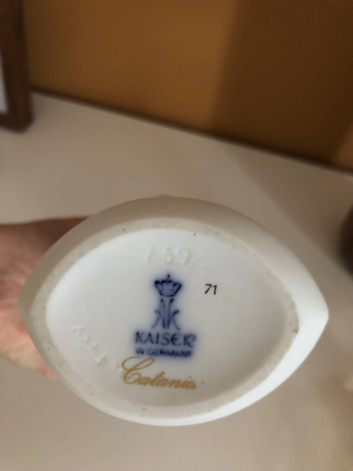 Vintage porcelain vase Catania Kaiser W Germany