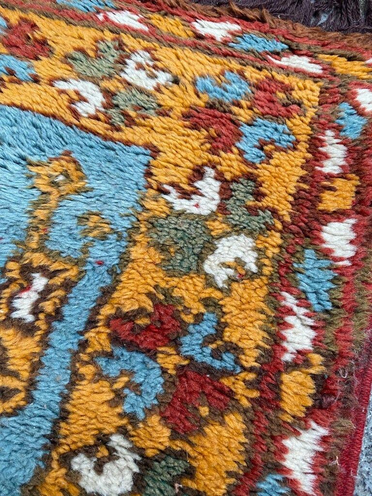 Mid-century Turkish Ushak carpet 144x82cm