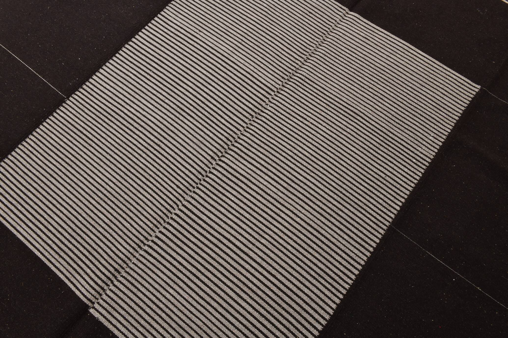 8x9 Shades Of Gray & Black Modern Turkish Rug, 242x278Cm SK 2367