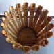 Vintage bamboo and rattan basket