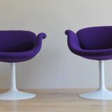 Pair of Little Tulip chairs by Pierre Paulin