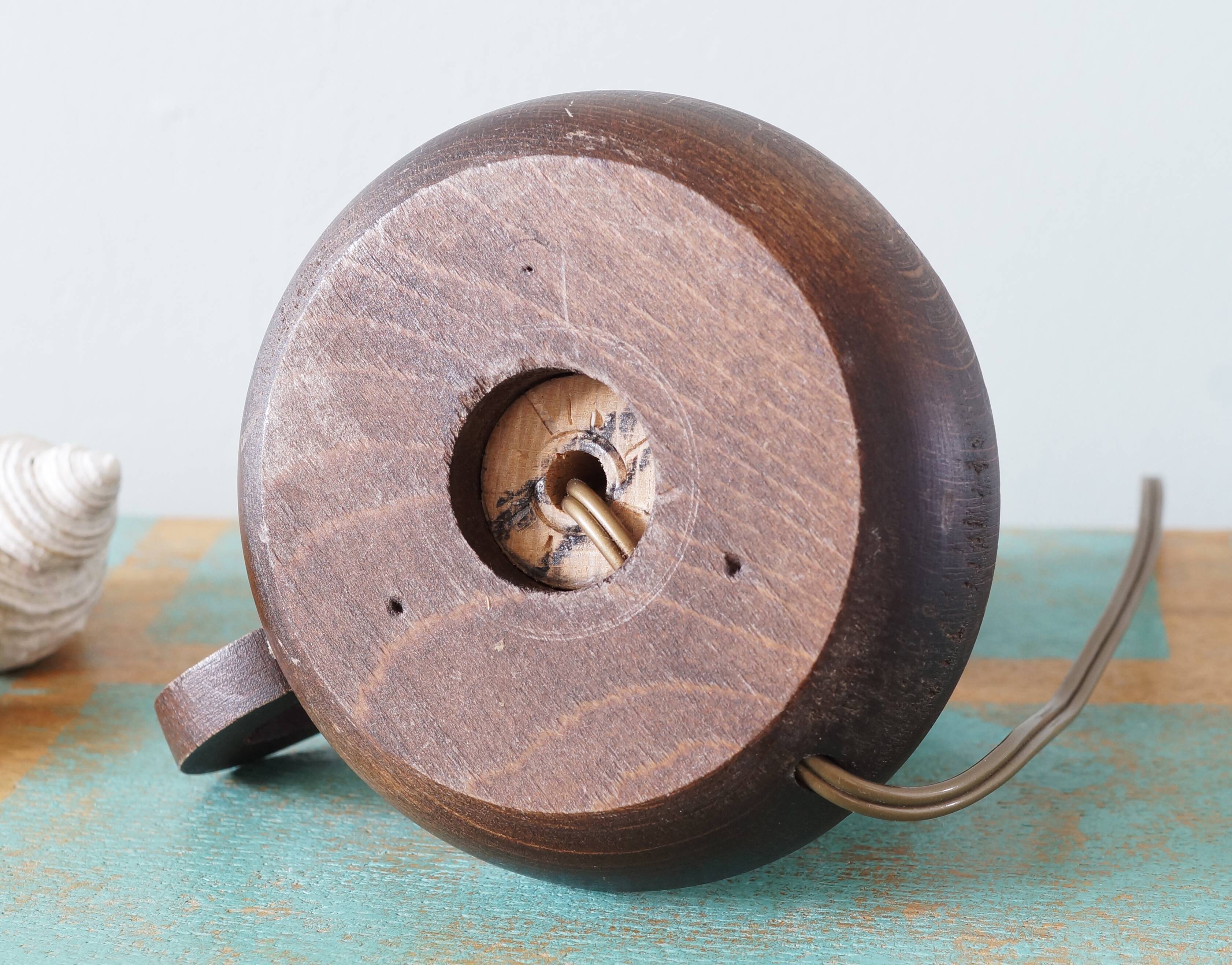 Wooden lamp foot 50s