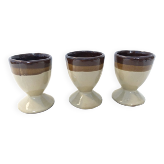 3 vintage stoneware shells