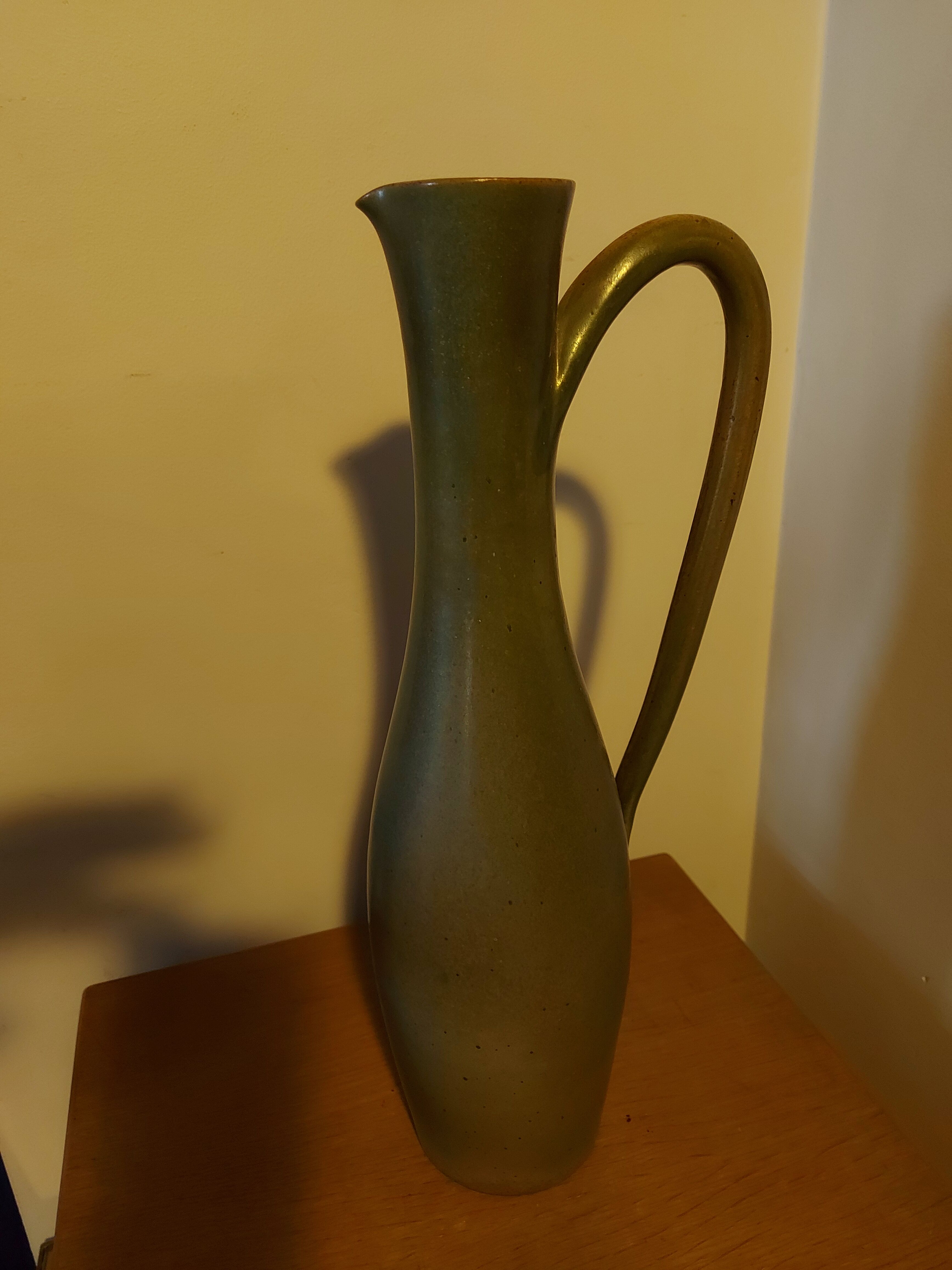 Large vase enamelled vase design Roger Jacques (40 cm )