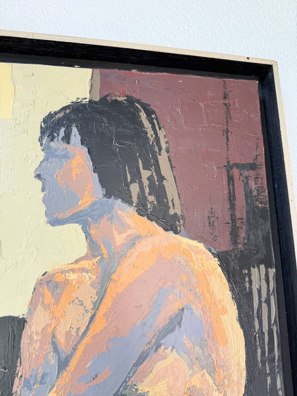 Oil painting of a naked woman