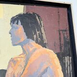 Oil painting of a naked woman