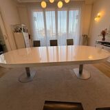 Ligne Roset white lacquered table