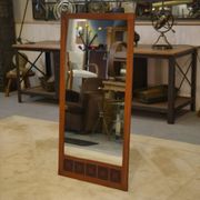 Miroir scandinave teck et céramique 1960’s