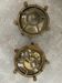 Pair of brass wall sconces