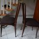 Pair of vintage charles Ramos chairs solid beech