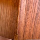 Desk Arne Vodder Teck Danish design 50's box with sliding drawers
