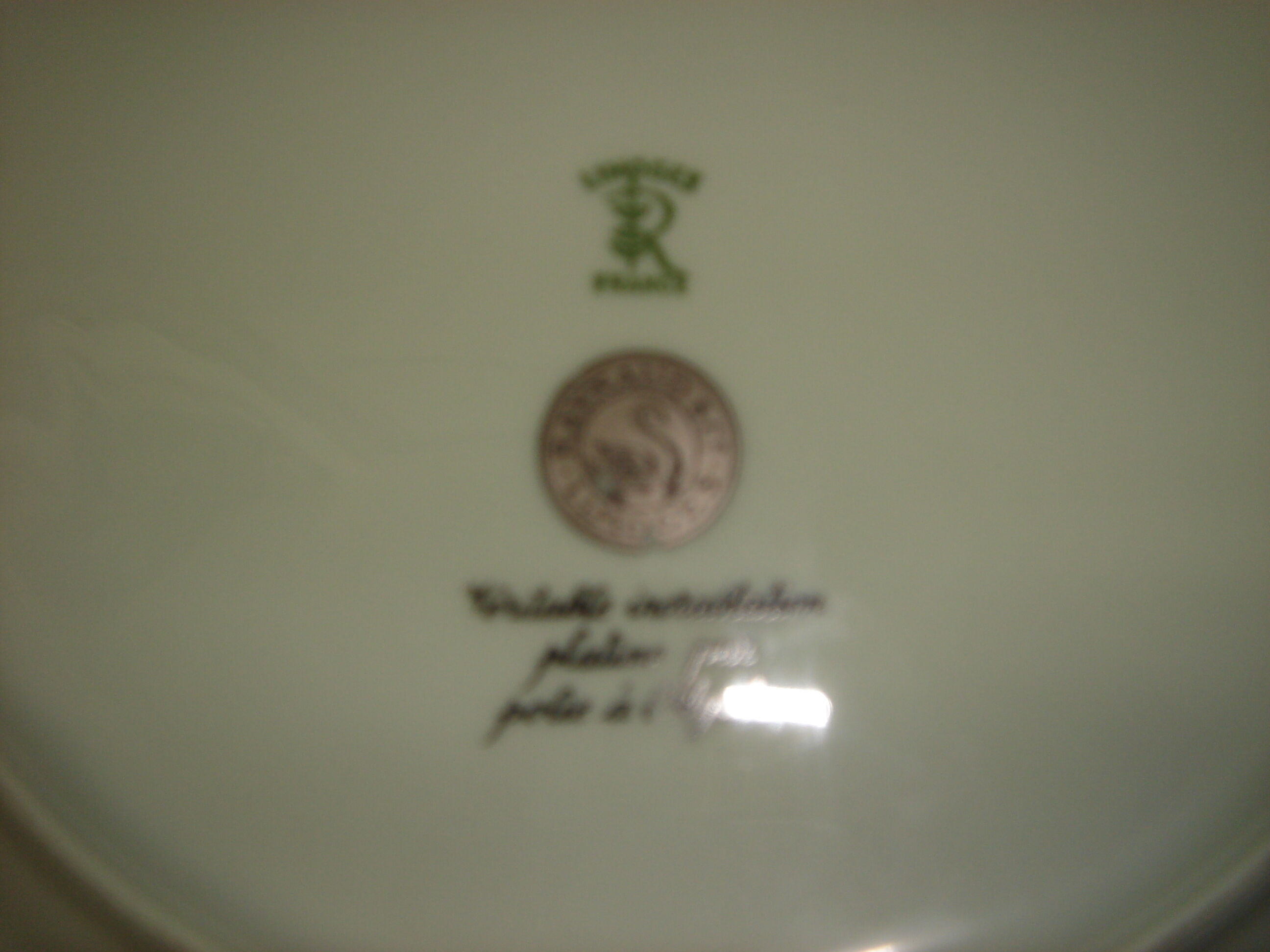 Christofle Raynaud & Cie Limoges porcelain plate