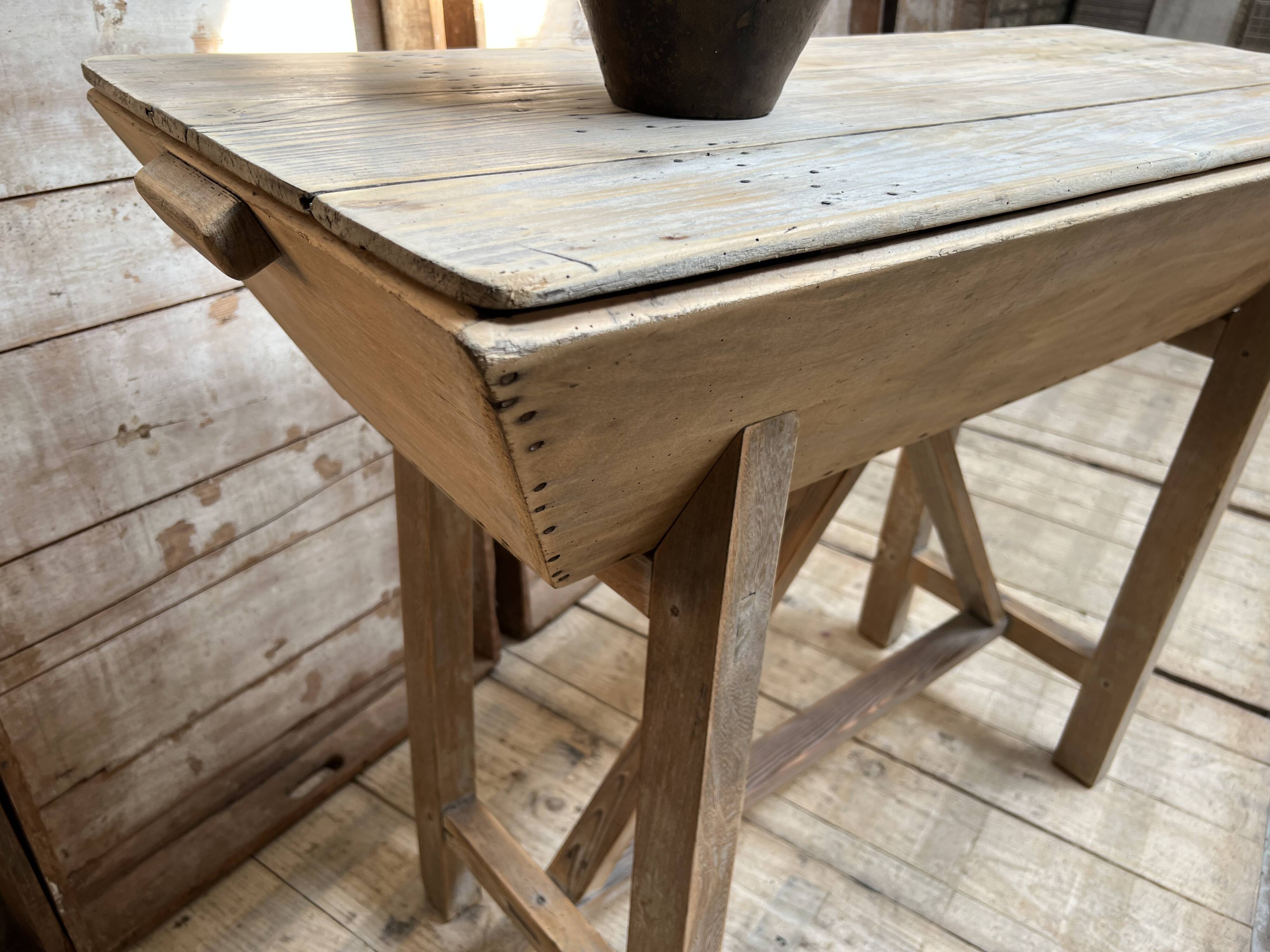 Light-wood pedestal bread maker furniture