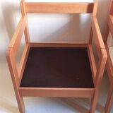 Paire de fauteuils par Magne France tissu déhoussable