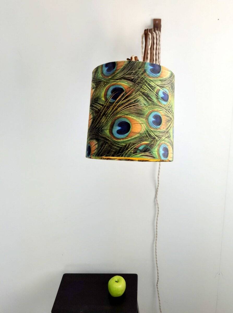 Scandinavian Teak Scissor Wall Lamp, 1950s
