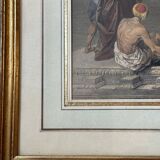 Old orientalist painting, Sebastia, after David Roberts 20th century