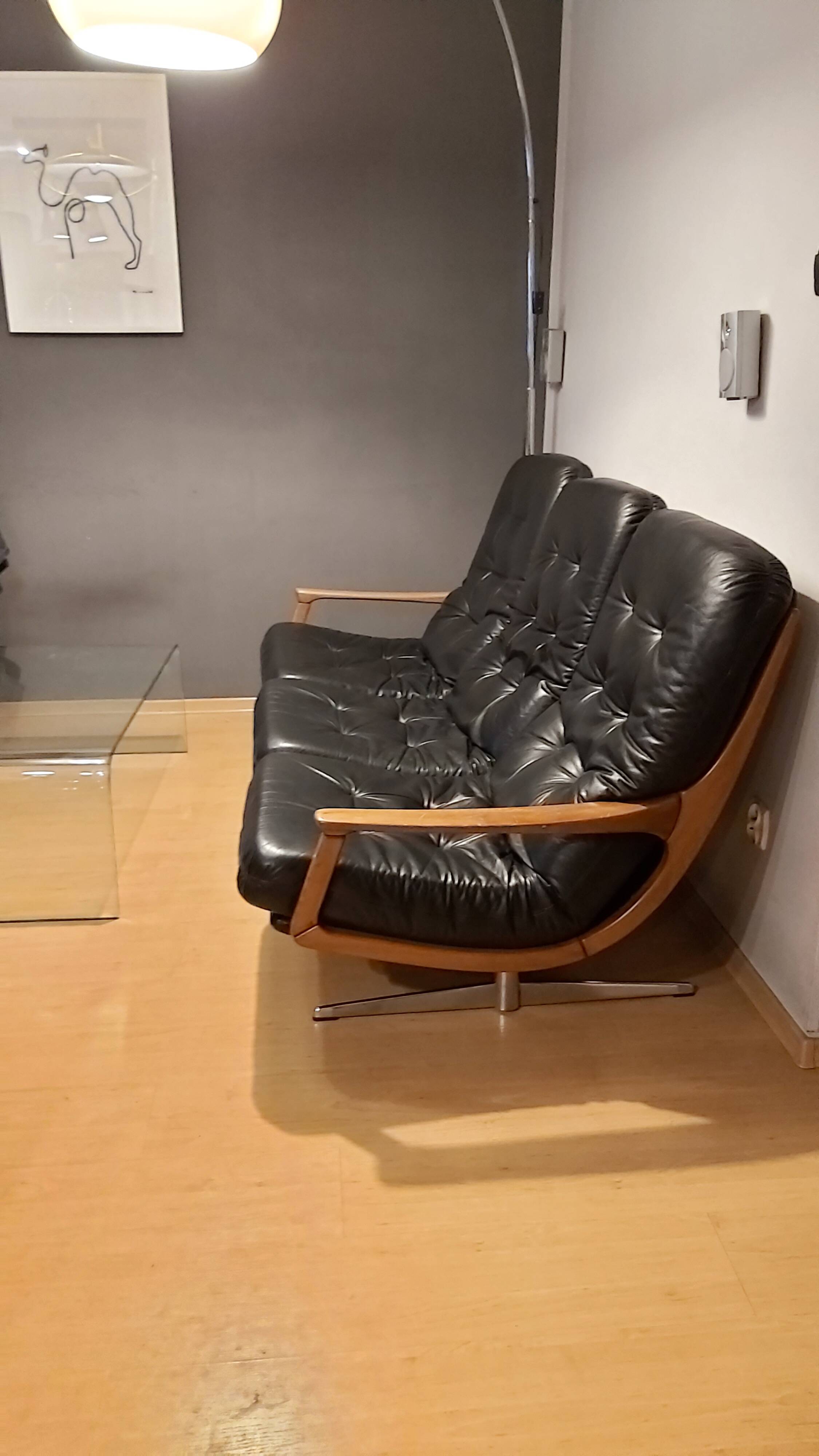 Vintage 3-seater sofa by E. Schmidt for Soloform