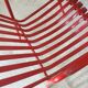 1960s red metal chair published by Stil Garden