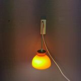 Holmegaard wall lamp in glass, nice orange/red color, danish design, retro, vintage, 1970s