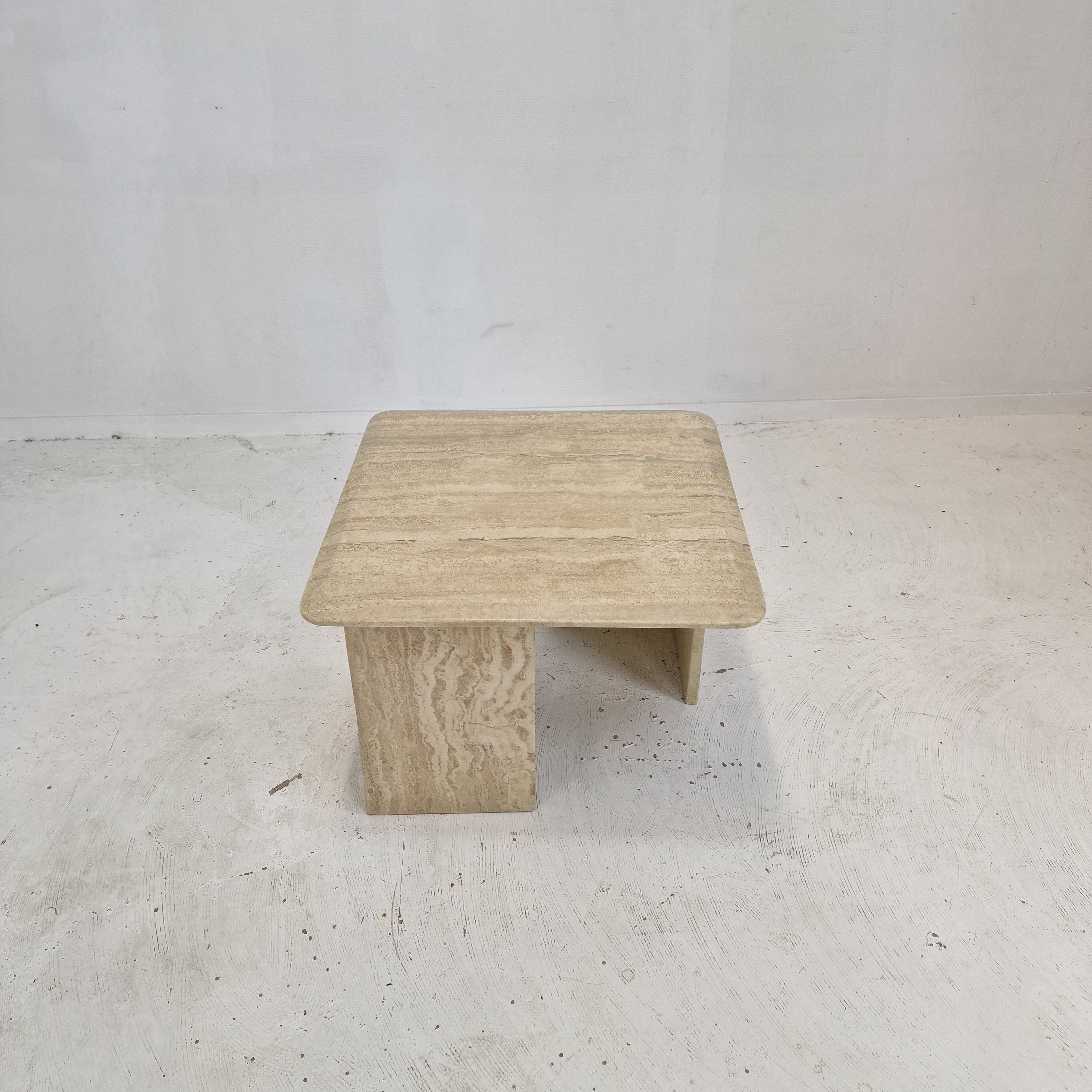 Italian Travertine Coffee Table, 1980's