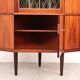 Danish rosewood corner display cabinet, 1960s