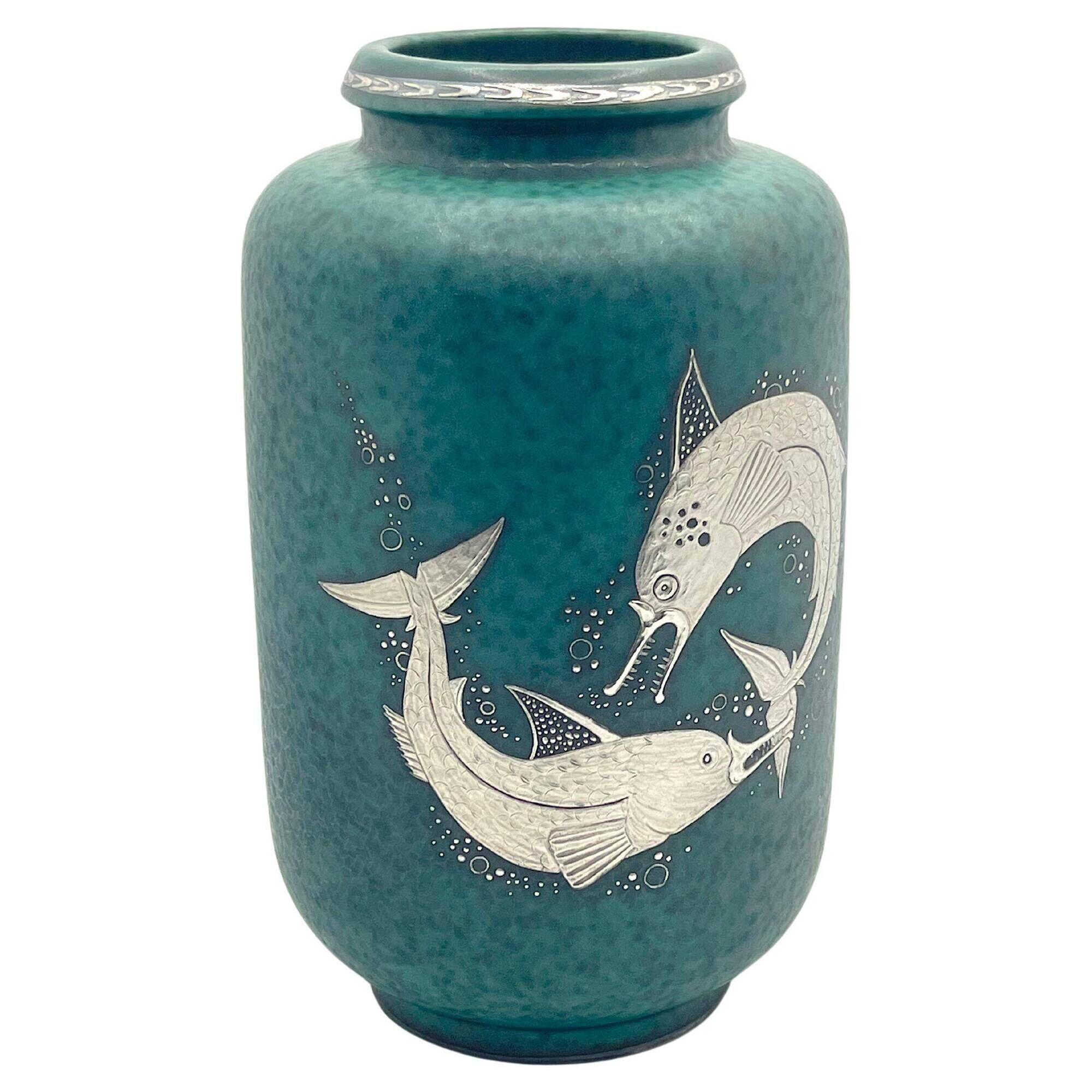 Vase wilhelm kate 'argenta' gustavsberg 1950