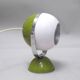 Lampe boule italienne blanc et kaki années 70