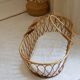 Vintage rattan bassinet