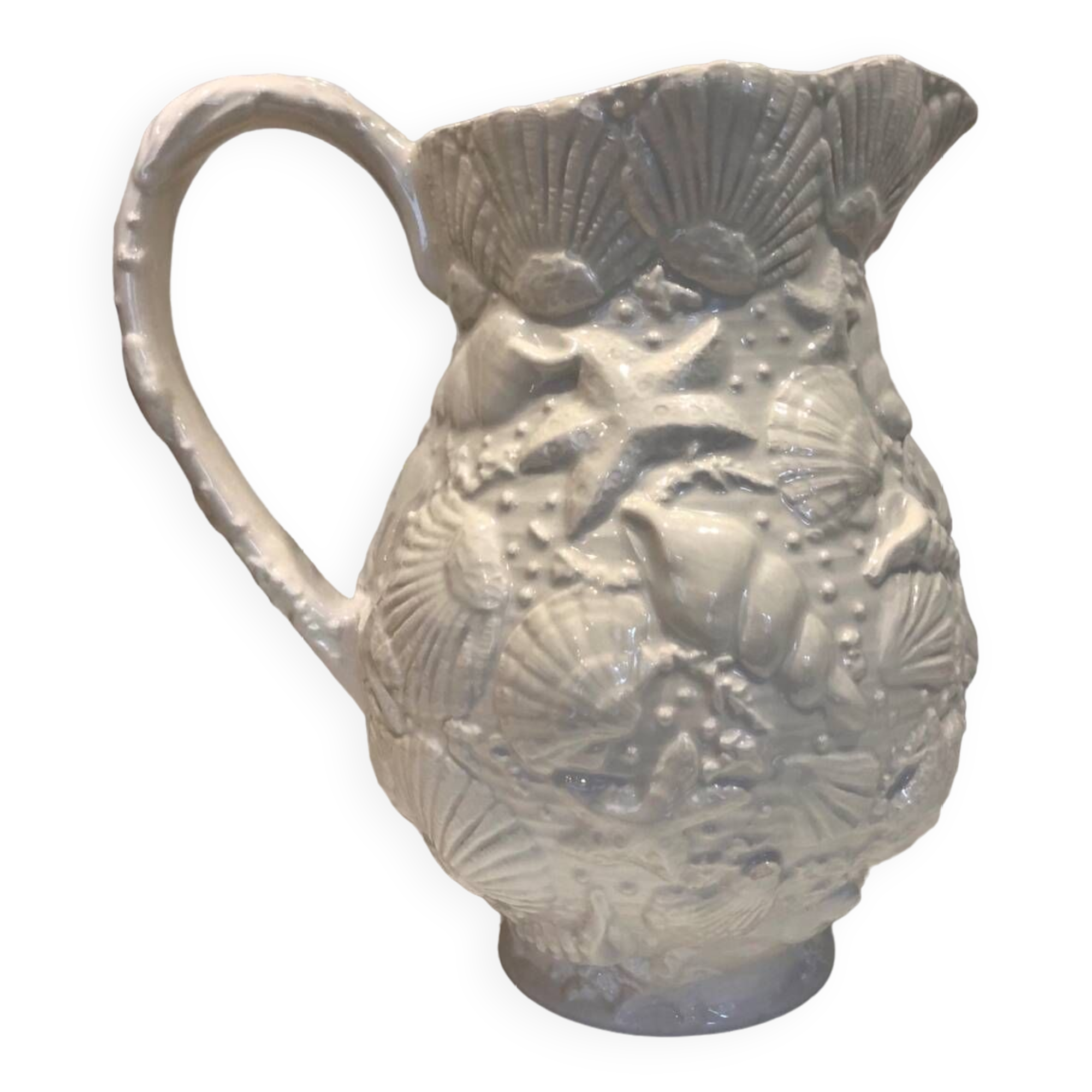 Large “shell” slip carafe