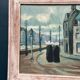 Original Swedish Oil on Panel – "Figures in the Street" by R. Eichburn – Signed – Dated 1936 – Framed – 47 × 39 cm (18.5" × 15.4")