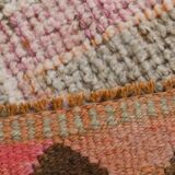 3x10 Orange Brown Handmade Wool Vintage Runner Rug, 103x323Cm SK 18245