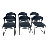 Set of 6 Airborn design chairs.