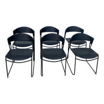 Série de 6 chaises design airborn