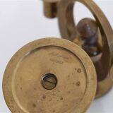 Pair of brass candlesticks by Arthur Pe for Kolback