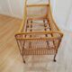 Vintage rattan baby bed
