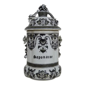 Ancien pot d'apothicaire - peint