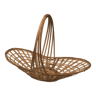 Braided bamboo basket from the 60s-70s, vintage.