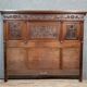 Very large Renaissance style center bed in carved walnut circa 1850