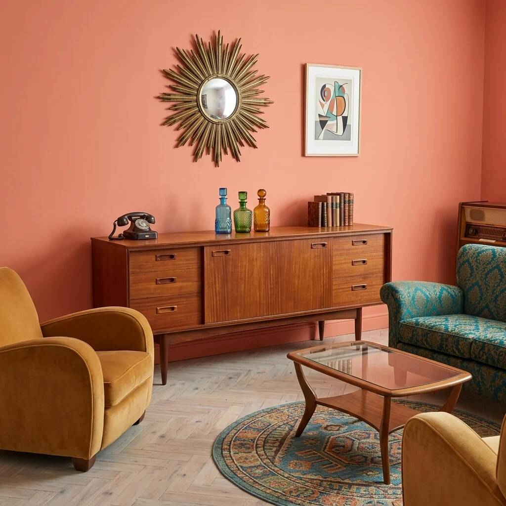Vintage teak enfilade with drawers, United Kingdom, 1960s