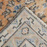 8x12 handmade orange foloral turkish rug 383x257cm