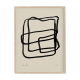 Framed abstract giclee art print 50x70cm