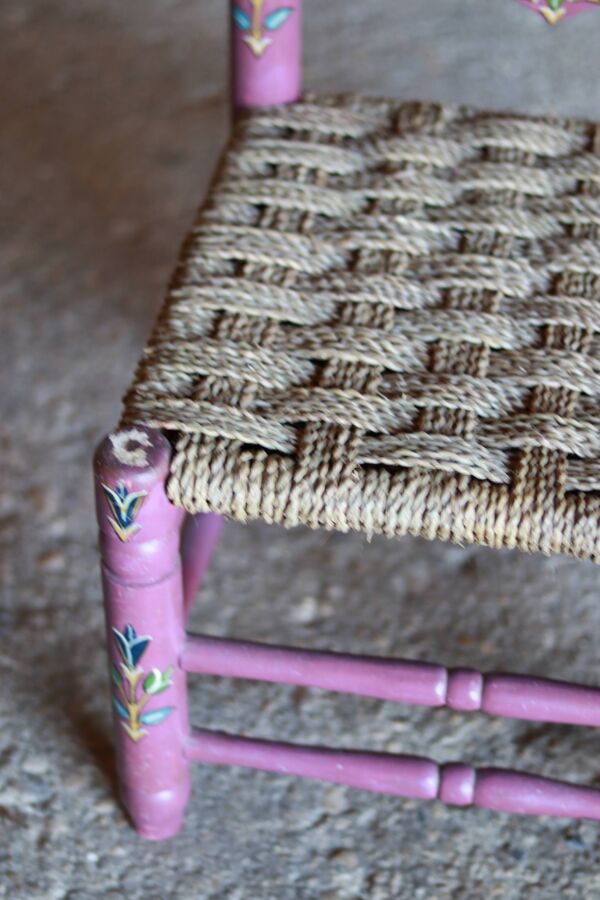 Chaise folklorique vintage de nourrice