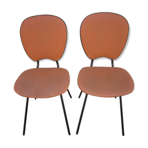 Paire de chaises en skaï