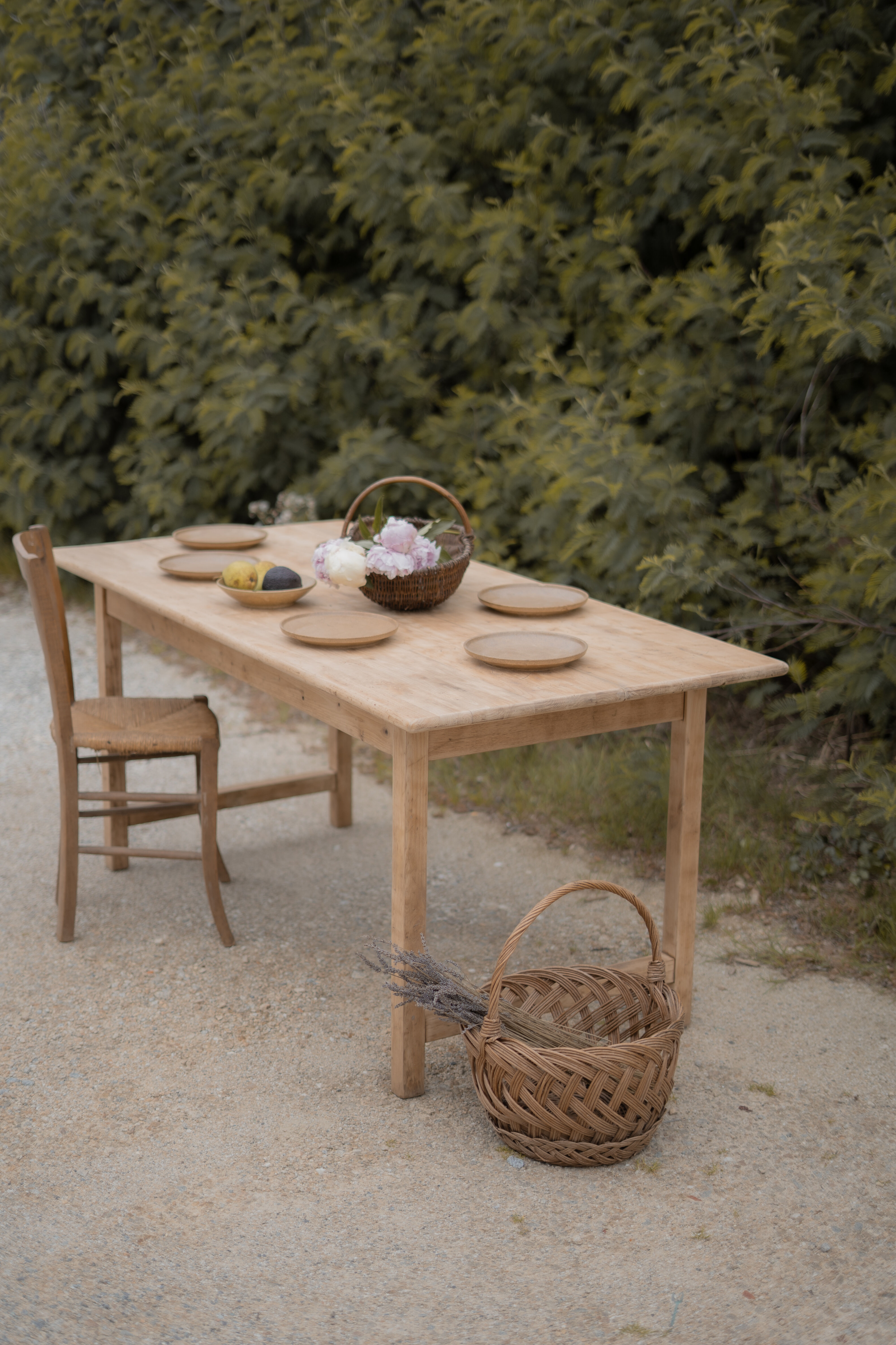 Oak farmhouse table