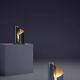 Set of 2 sculptural desk lamps, Italy, 1970s