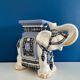 Éléphant ceramique porte plante tabouret