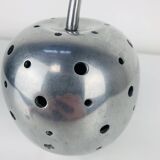 Aluminium apple sculpture, 1970s, candle holder